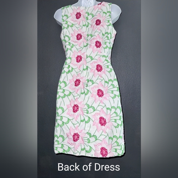 Talbot's Petites, NWOT, Spring Florals, Sleeveless Sheath, Lined Dress, Size 2P - Picture 5 of 13